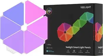 Panele të mençura ndriçimi Yeelight Smart Light Panels YLFWD-012, 6 copë, Bardhë