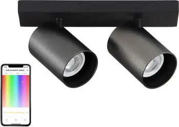 Spot tavani Yeelight YLDDL-0084-B, 2 llamba, smart, e zezë