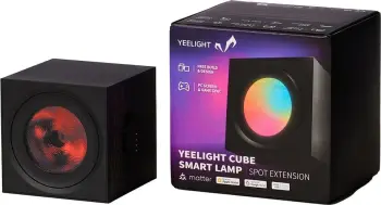 Llambë tavoline inteligjente Yeelight Cube, Wi-Fi/Bluetooth, e Zezë