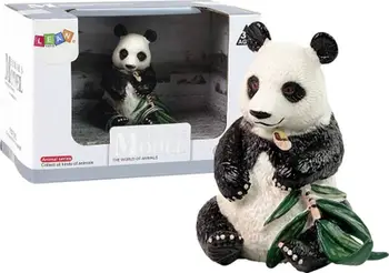 Figurinë koleksionuese LeanToys Collector Figurine Giant Panda with Bamboo, plastikë, për fëmijë 3+, shumëngjyrëshe