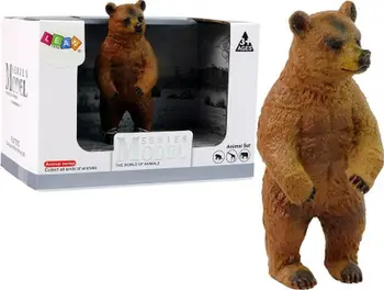 Figurinë koleksionuese LeanToys Brown Bear, arush i murrmë, plastikë