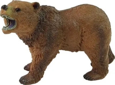 Figurinë koleksionuese LeanToys Brown Bear, ari, plastikë, kafe - 2