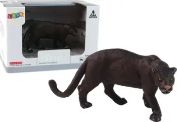Set figurash LeanToys Black Panther Animals, kafshë të egra, plastikë, multicolor