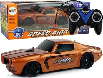Makinë sportive me telekomandë LeanToys Champion, R/C, shkalla 1:18, kafe