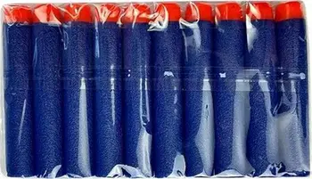 Aksesorë për armë lodër pa markë, 10 plumba shkumor, 7.5 cm, blu me portokalli
