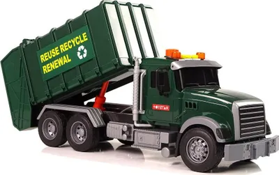 Kamion lodër koshash Toy Garbage Truck 9525, me drita dhe zë, 38cm, shumëngjyrësh - 3