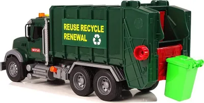 Kamion lodër koshash Toy Garbage Truck 9525, me drita dhe zë, 38cm, shumëngjyrësh - 4