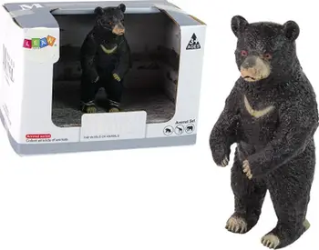 Set figurina LeanToys Bear Teddy, kafshë të egra, plastikë, shumëngjyrësh