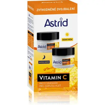 Set krema për fytyrë Astrid Vitamin C, 2 x 50 ml