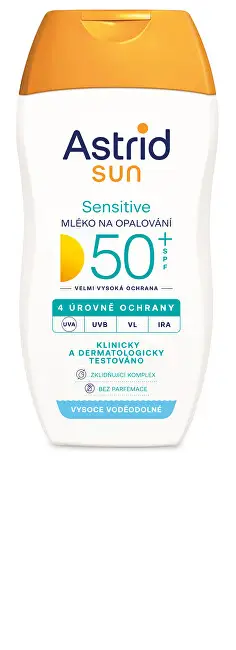 Qumësht për mbrojtje ndaj diellit Astrid Sun SPF 50, 150 ml