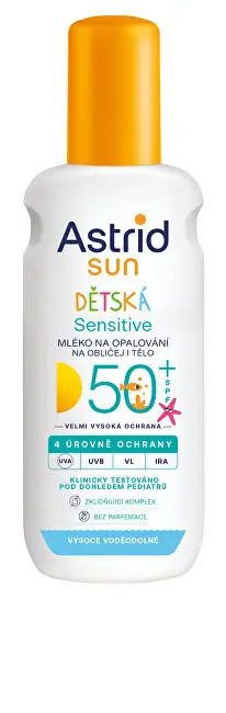 Sprej dielli Astrid Sensitive SPF 50+, 150 ml