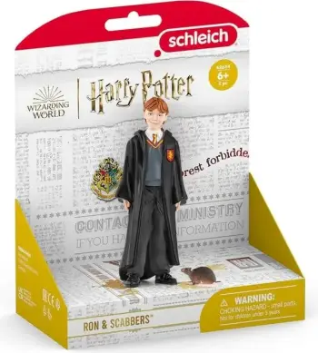 Set figurina Schleich Harry Potter Ron Weasley and Scabbers, 10cm