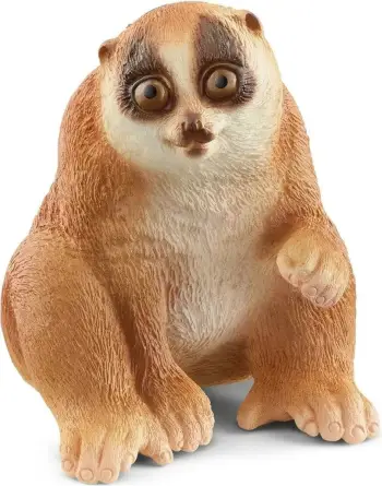 Figurë lodër Schleich Wild Life Slow Loris, koleksionuese, shumëngjyrëshe