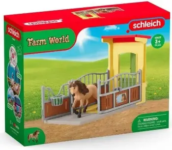 Set lodrash Schleich Farm World, bokës kali me poní islandez, shumëngjyrësh