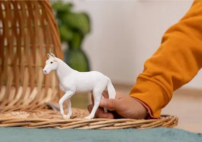 Figurë lodër Schleich Farm World Camarillo Mare, plastike, e bardhë - 2