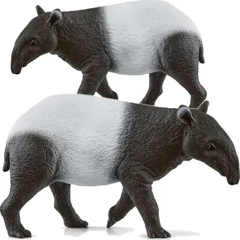 Figurinë lodër Schleich Tapir, koleksionuese, e pikturuar me dorë, shumëngjyrëshe