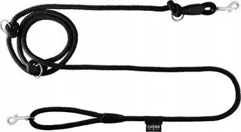 Litar i rregullueshëm për qen Chaba Cord L, 2.6m, 14mm, i zi