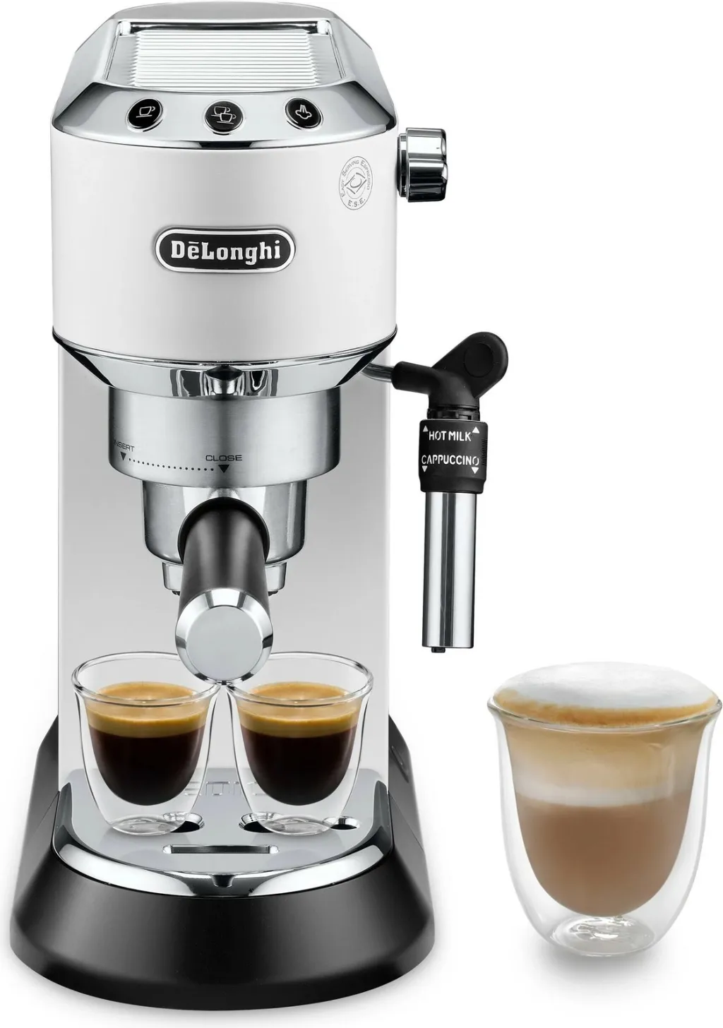 Aparat kafeje DeLonghi Dedica EC685, gjysmë-automatik, bardhë - 1