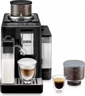 Aparat kafeje DeLonghi Rivelia EXAM 440.55.B automatik, zi, 250g