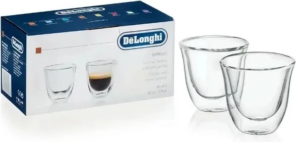 Gotë espresso DeLonghi, 90 ml, transparent - 1