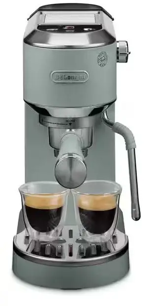 Aparat espresso DeLonghi Dedica Duo EC890.GR, sistem My LatteArt, cold brew, jeshil