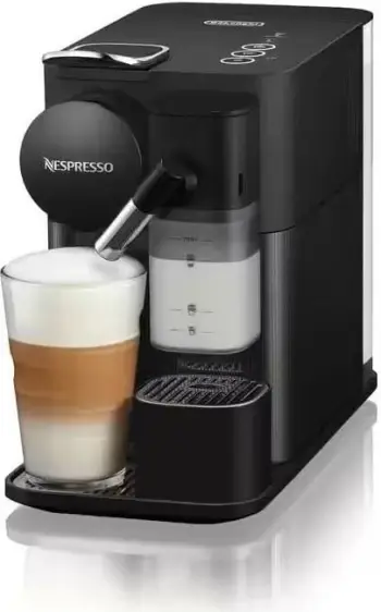 Makineri kafeje DeLonghi Nespresso Lattissima One, kapsula, rezervuar qumështi, e zezë