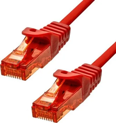 Kabllo rrjeti ProXtend CAT6 U UTP, 0.75m, RJ 45, e kuqe - 1