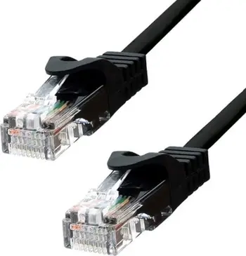 Kabllo rrjeti ProXtend CAT5e, UTP, 30 cm, e zezë