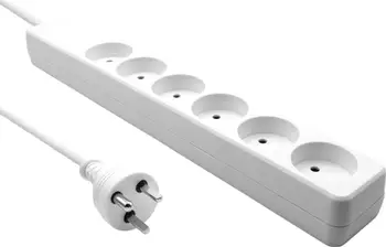 Prizë zgjatuese ProXtend K6-KIT01W, 6 dalje, kabllo 1 m, e bardhë