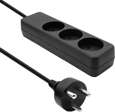 Kabllo ProXtend Danish Power Strip, 3 priza, 4 m, e zezë - 1