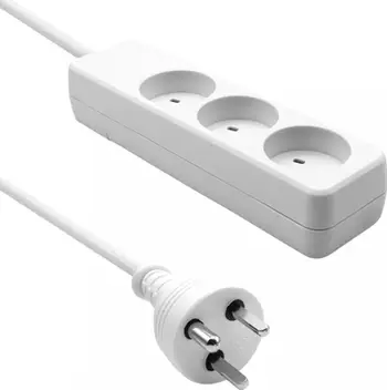 Prizë zgjatuese ProXtend Danish IT KIT3 KIT05W, 3 vende, kabllo 5 m, e bardhë