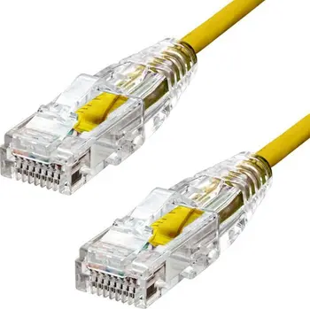 Kabllo rrjeti ProXtend Slim CAT6 UTP, 4 m, e verdhë