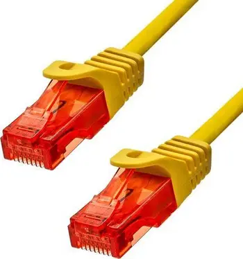 Kabllo rrjeti ProXtend CAT6 U/UTP, 0.75m, LSZH, e verdhë