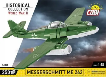 Set ndërtimi Cobi Messerschmitt ME 262, shkalla 1/48, 250 copa, shumëngjyrësh