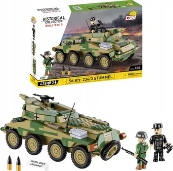 Set konstruktor Cobi Historical Collection Sd.Kfz. 234/3 Stummel, shkalla 1:35, model ushtarak, shumëngjyrësh