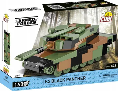 Lodër me blloqe Cobi K2 Black Panther, 160 elemente, shkallë 1:72 - 3