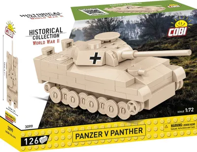 Set konstruktiv Cobi Bricks Panzer V Panther, 126 pjesë, shkalla 1:72, shumëngjyrësh - 3