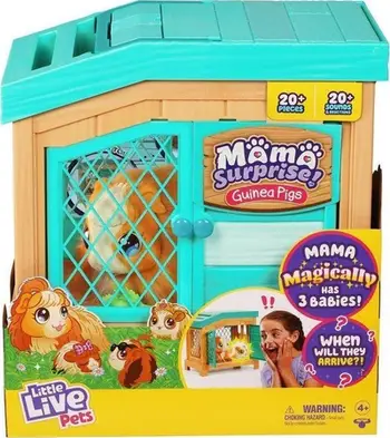 Lodër interaktive Cobi Little Live Pets Mama Surprise Guinea Pig, me dritë dhe tinguj, për fëmijë 4+