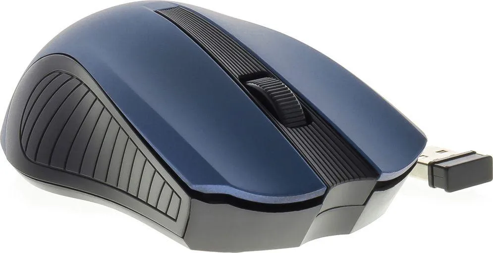 Maus Yenkee YMS, wireless, USB, i zi dhe i kaltërt - 3