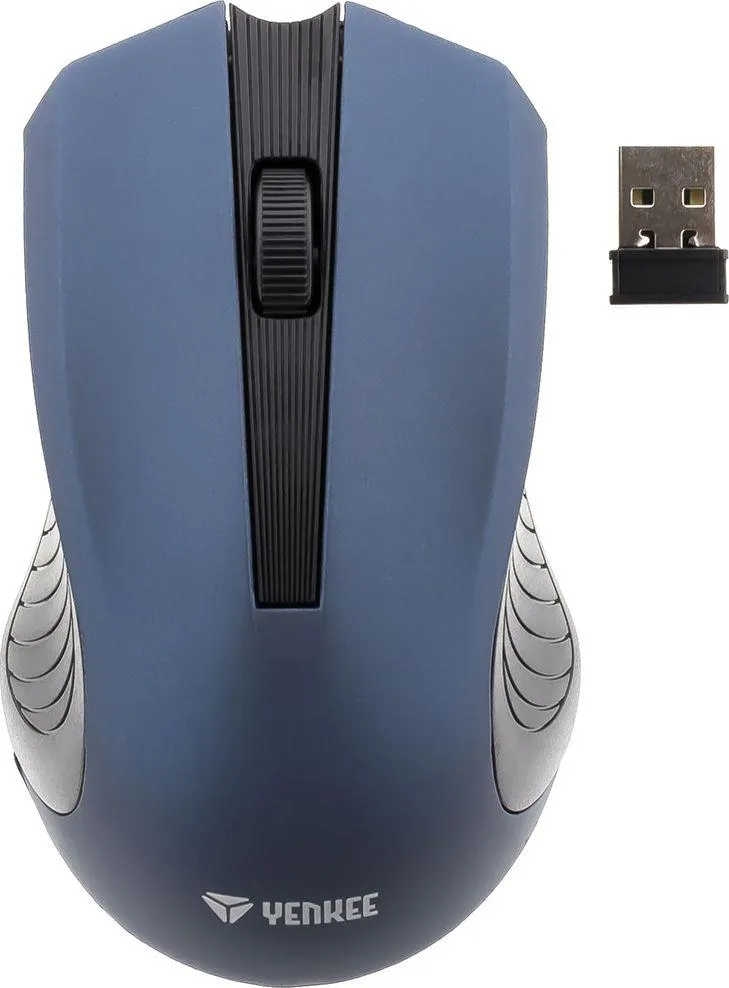 Maus Yenkee YMS, wireless, USB, i zi dhe i kaltërt - 4