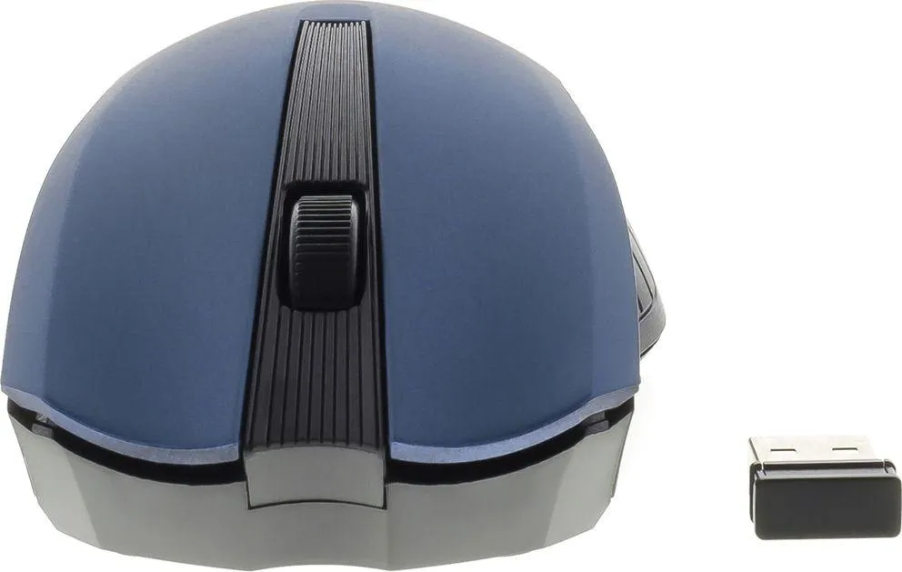 Maus Yenkee YMS, wireless, USB, i zi dhe i kaltërt - 5