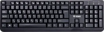 Tastierë Yenkee 1002CS, me kabllo, CZ + SK, e zezë