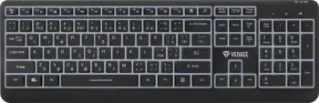 Tastierë Yenkee Splendor, wireless, CZ + SK, e zezë