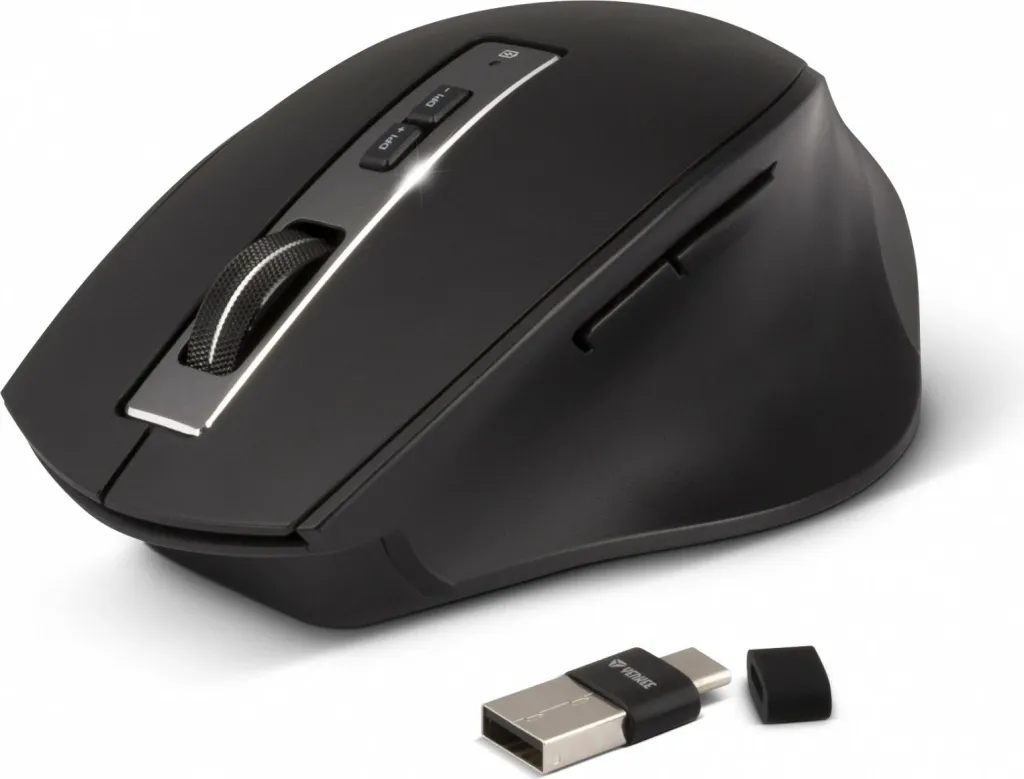 Mouse wireless ergonomik Yenkee YMS 2075 Range, 2400 DPI, 6 butona, i zi - 1