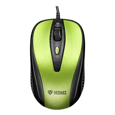 Maus YENKEE YMS 1025GN - USB, e zezë/gjelbër - 1