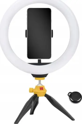 Tripod me dritë LED Kodak Selphie 10 SL001, i zi