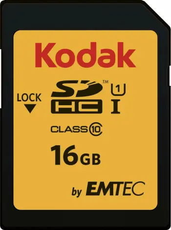 Kartë memorie Kodak SDHC, 16GB, Class 10 UHS I