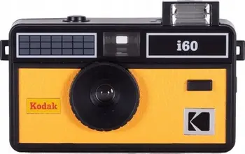 Aparat fotografik analog Kodak I60, film 35mm, blic i integruar, i verdhë