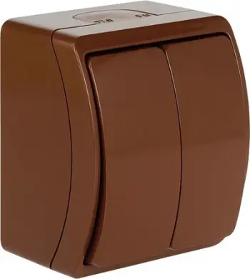 Ndërprerës serik Elektro-Plast Koala VW 152-02 (61.312), IP44, i kaftë