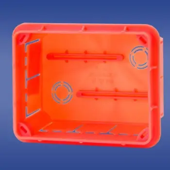 Kuti Elektro-Plast e montuar në mur, 96x126x62mm, portokalli